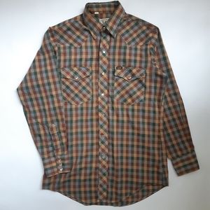 Vintage Lee pearl snap western shirt